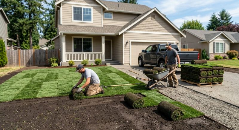 Yard Sod Installation in Aiken, SC
